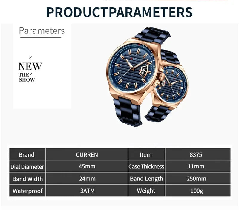 CURREN Men Watch 8375