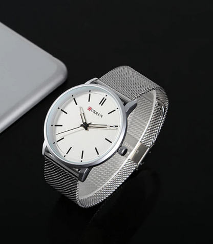 CURREN Original Brand Mesh Band Wrist Watch For Men With Brand (Box & Bag)-8233