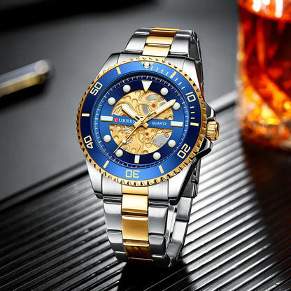 CURREN 8412 Stainless Steel Watch