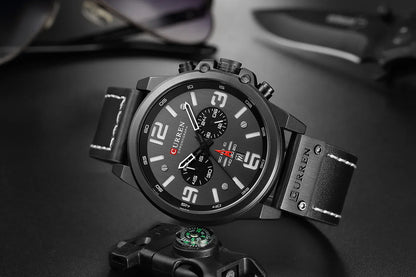 Curren 8314 Men Watch Leather