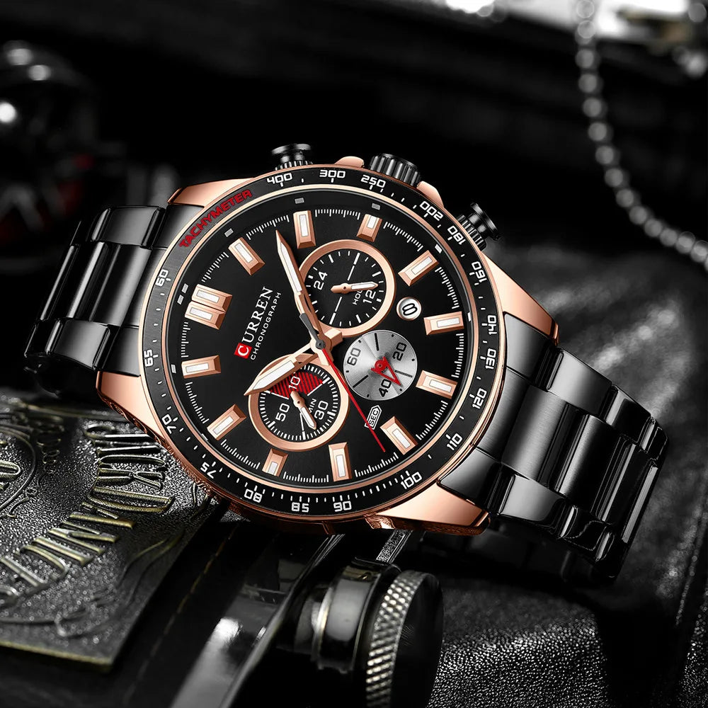 CURREN 8418 Steel Strap Watch