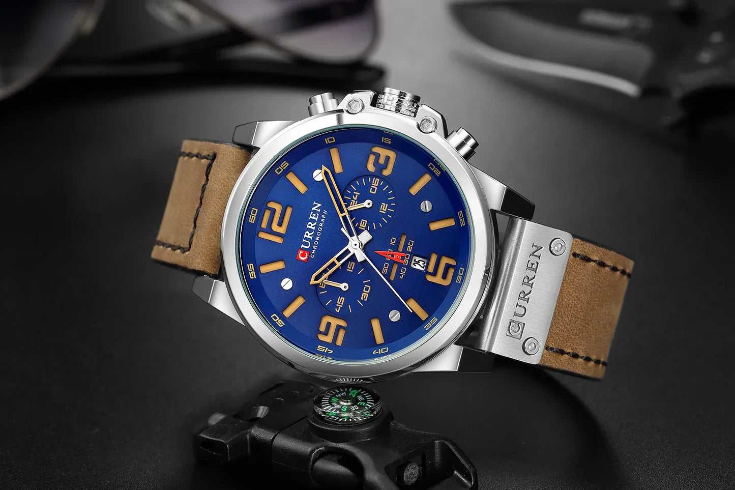Curren 8314 Men Watch Leather