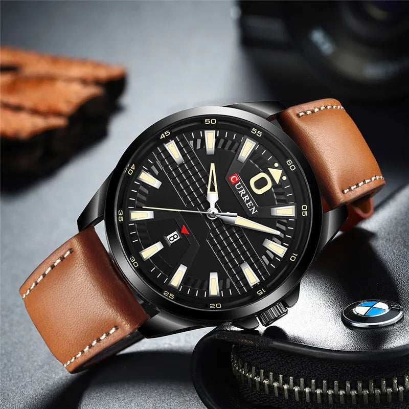 CURREN 8365 Luxury Leather