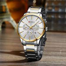CURREN Stainless Steel Watch For Men With Brand Box