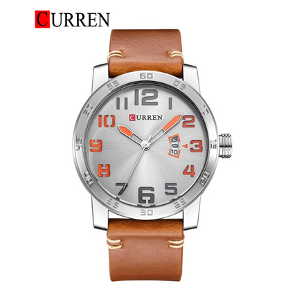 CURREN Original Brand Leather Straps Wrist Watch For Men With Brand (Box & Bag)-8254
